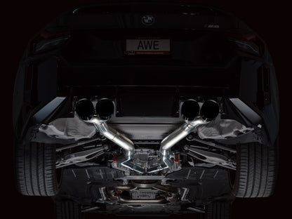 AWE Tuning 23-24 BMW G87 M2 Track Edition Exhaust - Diamond Black Tips