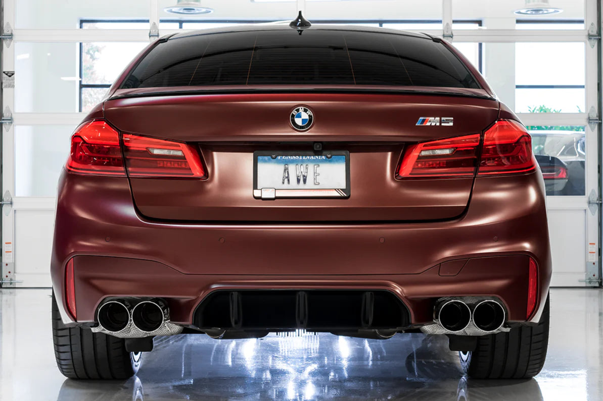 AWE SwitchPath™ Catback Exhaust for BMW F90 M5 - Chrome Silver Tips