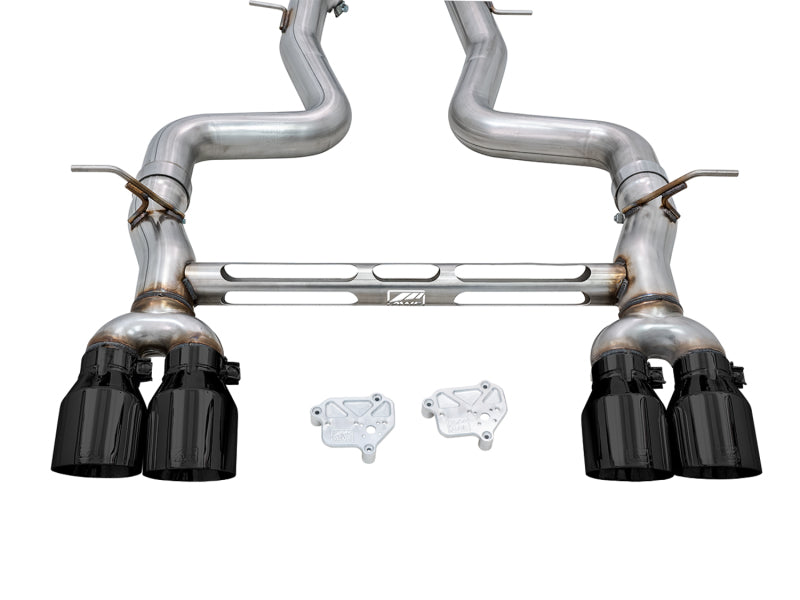 AWE TRACK EDITION CATBACK EXHAUST F8X (DIAMOND BLACK TIPS)