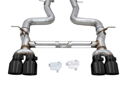 AWE TRACK EDITION CATBACK EXHAUST F8X (DIAMOND BLACK TIPS)