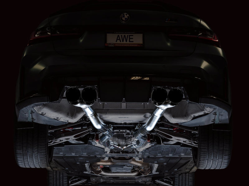 AWE TRACK EDITION CATBACK EXHAUST G8X (DIAMOND BLACK TIPS)