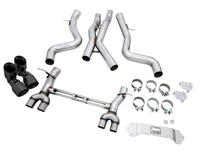 AWE TRACK EDITION CATBACK EXHAUST F8X (DIAMOND BLACK TIPS)