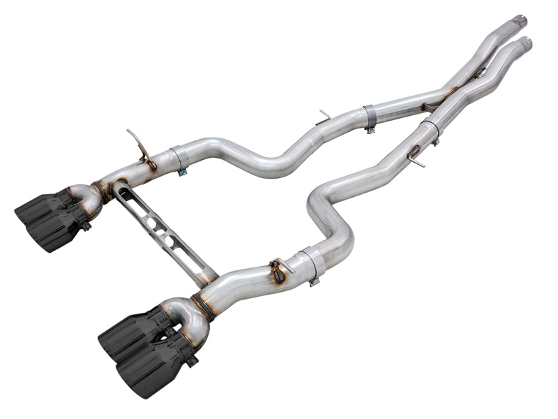 AWE TRACK EDITION CATBACK EXHAUST F8X (DIAMOND BLACK TIPS)